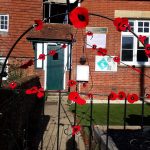 Poppies around the gate, Petersfield Scout Hut
