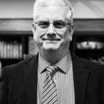 black and white image of Robin Davison, Deputy Clerk